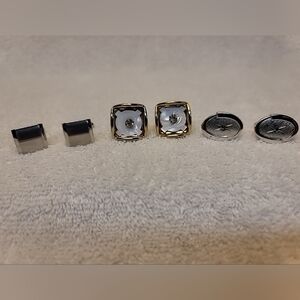 3 Sets Of Vintage Men's Cufflinks